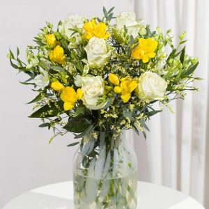 Spring Roses and Freesias