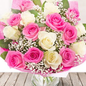 Pink & Cream Roses